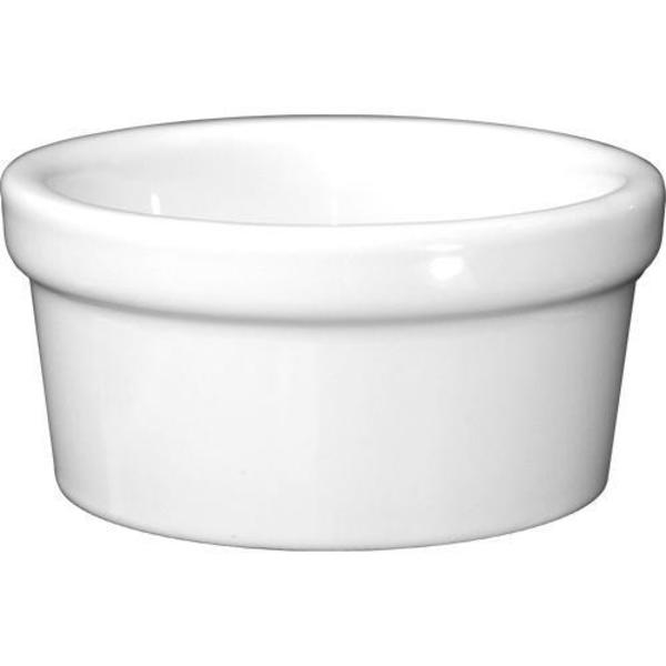 International Tableware 3 1/2 oz European White Ramekin, PK48 RAM-35-EW